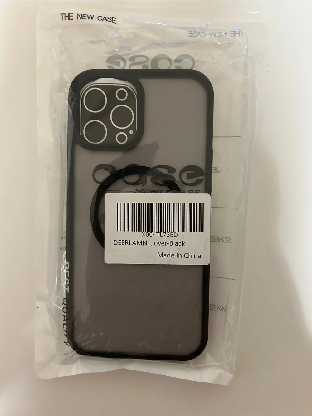 Magnetic Matte over Black Case for iPhone 12 Pro Max - MagSafe Ready